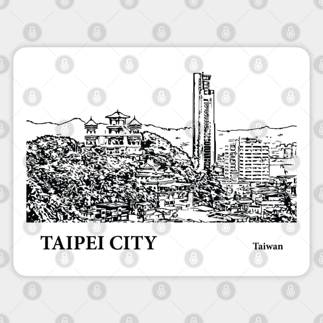 Taipei City Taiwan Magnet by Lakeric
